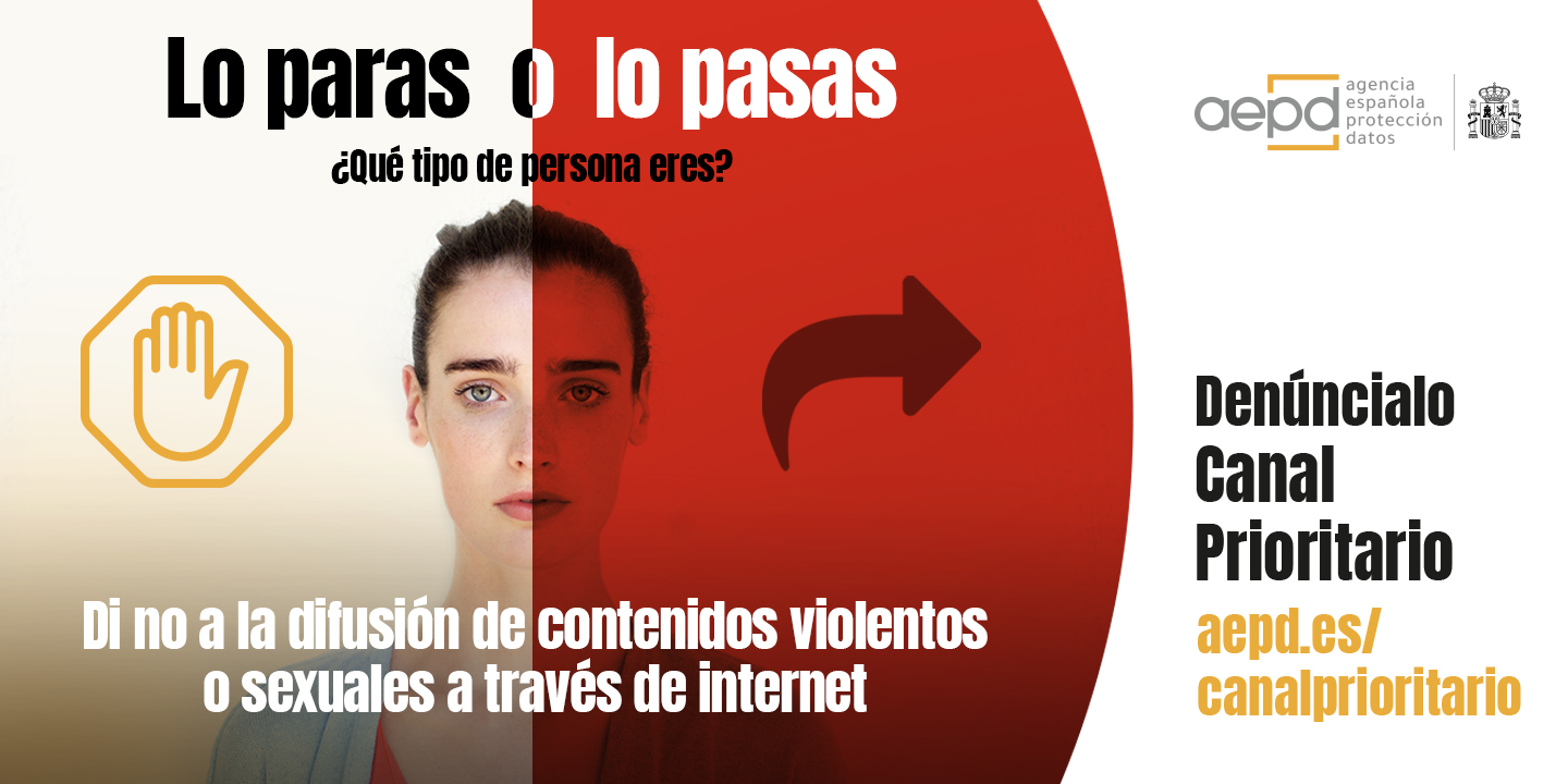 AEPD twitter paras pasas chica